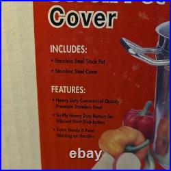 24qt S/S Stock Pot withCover (2 Set)