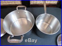 2 Pair All Clad Stainless Steel Casserole & Sauce Pan Lids Stock Pots 2 3 quarts