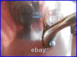 2 STOCK POT copper pot stew pans stainless steel mauviel m150 made in france