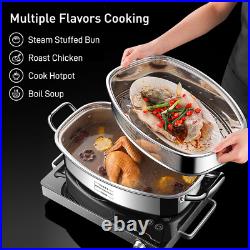 2-Tier Stainless Steel Fish Steamer & Stockpot Multi-Use Cooking Set