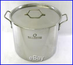 32 QT Quart 8 Gallon Stainless Steel Stock Pot Steamer Brew Kettle with lid rack
