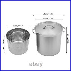 33/52 Quart Stock Pot Stainless Steel Large Kitchen Soup Big Cooking Restaurant 33/52 Quart Stock Pot Stainless Steel Large Kitchen Soup Big Cooking Restaurant