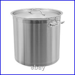 33/52 Quart Stock Pot Stainless Steel Large Kitchen Soup Big Cooking Restaurant 33/52 Quart Stock Pot Stainless Steel Large Kitchen Soup Big Cooking Restaurant