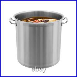 33/52 Quart Stock Pot Stainless Steel Large Kitchen Soup Big Cooking Restaurant