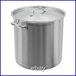 33/52 Quart Stock Pot Stainless Steel Large Kitchen Soup Big Cooking Restaurant