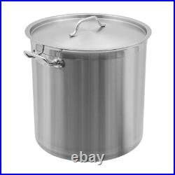 33/52 Quart Stock Pot Stainless Steel Large Kitchen Soup Big Cooking Restaurant