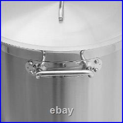 33/52 Quart Stock Pot Stainless Steel Large Kitchen Soup Big Cooking Restaurant