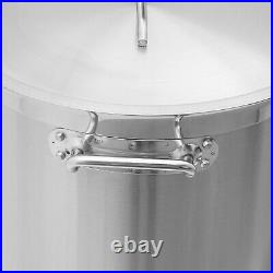 33/52 Quart Stock Pot Stainless Steel Large Kitchen Soup Big Cooking Restaurant