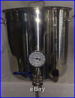 33ltr stainless steel stockpot with tap temperature gauge and sight glass