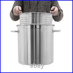 35L/37Qt Stock Pot 201 Stainless Steel Crawfish Seafood Boil Pot Kitchen/Outdoor 35L/37Qt Stock Pot 201 Stainless Steel Crawfish Seafood Boil Pot Kitchen/Outdoor