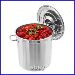 35L/37Qt Stock Pot 201 Stainless Steel Crawfish Seafood Boil Pot Kitchen/Outdoor 35L/37Qt Stock Pot 201 Stainless Steel Crawfish Seafood Boil Pot Kitchen/Outdoor