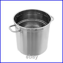 35L/37Qt Stock Pot 201 Stainless Steel Crawfish Seafood Boil Pot Kitchen/Outdoor 35L/37Qt Stock Pot 201 Stainless Steel Crawfish Seafood Boil Pot Kitchen/Outdoor