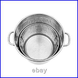 35L/37Qt Stock Pot 201 Stainless Steel Crawfish Seafood Boil Pot Kitchen/Outdoor 35L/37Qt Stock Pot 201 Stainless Steel Crawfish Seafood Boil Pot Kitchen/Outdoor