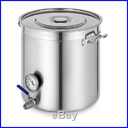 35QT178QT Home Brew Stainless Steel Kettle Brewing Stock Pot Beer Wine Set