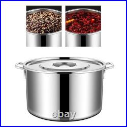 (35cm / 13.8in)Stainless Steel Cookware Stockpot Thick Heavy Duty Stock Pot L DG