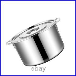 (35cm / 13.8in)Stainless Steel Cookware Stockpot Thick Heavy Duty Stock Pot L DG