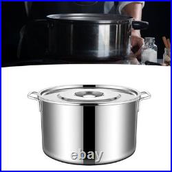 (35cm / 13.8in)Stainless Steel Cookware Stockpot Thick Heavy Duty Stock Pot L DG