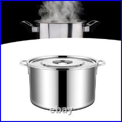 (35cm / 13.8in)Stainless Steel Cookware Stockpot Thick Heavy Duty Stock Pot L DG