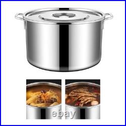 (35cm / 13.8in)Stainless Steel Cookware Stockpot Thick Heavy Duty Stock Pot L DG