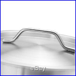 36/50/71/98L Safe Metal Stainless Steel Stock Pot Kitchen Soup Cookware with