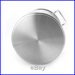 36/50/71/98L Safe Metal Stainless Steel Stock Pot Kitchen Soup Cookware with Lid
