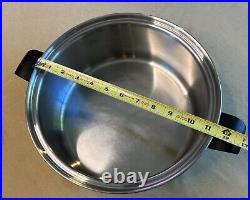 3 Pc. CUTCO 5-Ply Aluminum Core Stainless Steel 6Qt Stock Pot & Skillet with Lid