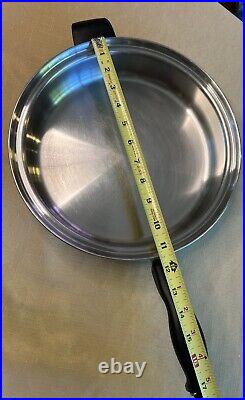 3 Pc. CUTCO 5-Ply Aluminum Core Stainless Steel 6Qt Stock Pot & Skillet with Lid