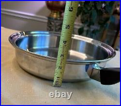 3 Pc. CUTCO 5-Ply Aluminum Core Stainless Steel 6Qt Stock Pot & Skillet with Lid
