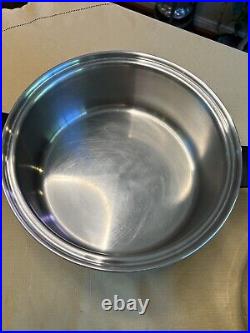 3 Pc. CUTCO 5-Ply Aluminum Core Stainless Steel 6Qt Stock Pot & Skillet with Lid