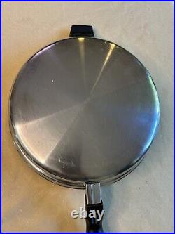 3 Pc. CUTCO 5-Ply Aluminum Core Stainless Steel 6Qt Stock Pot & Skillet with Lid