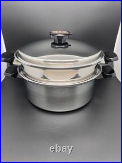 3 Pc Classica Temp. Tone Cookware Thermium Multi-Plex T304 Stainless Steel USA