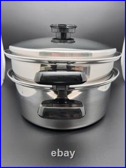 3 Pc Classica Temp. Tone Cookware Thermium Multi-Plex T304 Stainless Steel USA