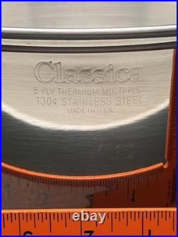 3 Pc Classica Temp. Tone Cookware Thermium Multi-Plex T304 Stainless Steel USA