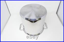 3 Piece All Clad Stainless Steel 12 Qt Multi Stock Pot with Pasta Strainer & Lid