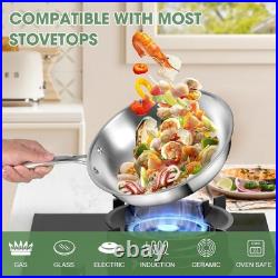 3 Ply Stainless Steel 11-Piece Cookware Set with Lids, Pots and Pans Kitchen