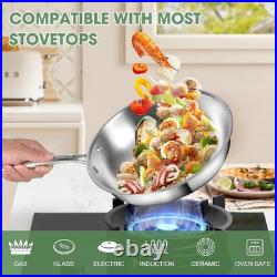 3 Ply Stainless Steel 11-Piece Cookware Set with Lids, Pots and Pans Kitchen