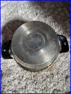 3 pc. NUTRI-STAHL 24 ELEMENT T304 3 QT SS STEAMER POT SAUCEPAN Pan w Lid Cook