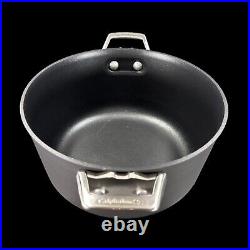 3pc Calphalon Premier Hard-Anodized Nonstick Stock Pot 6 Qt and 5 Qt with One Lid