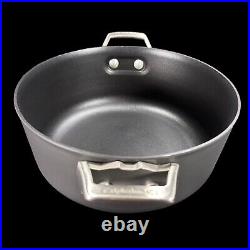 3pc Calphalon Premier Hard-Anodized Nonstick Stock Pot 6 Qt and 5 Qt with One Lid
