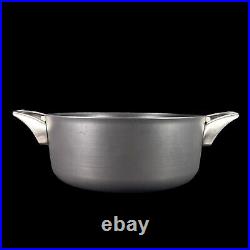 3pc Calphalon Premier Hard-Anodized Nonstick Stock Pot 6 Qt and 5 Qt with One Lid