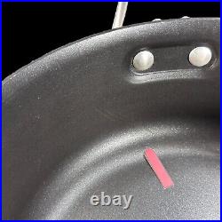 3pc Calphalon Premier Hard-Anodized Nonstick Stock Pot 6 Qt and 5 Qt with One Lid