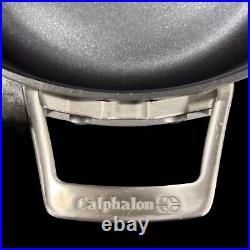 3pc Calphalon Premier Hard-Anodized Nonstick Stock Pot 6 Qt and 5 Qt with One Lid
