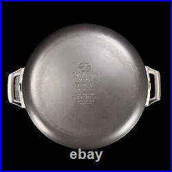 3pc Calphalon Premier Hard-Anodized Nonstick Stock Pot 6 Qt and 5 Qt with One Lid
