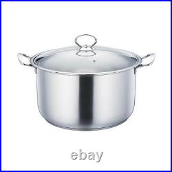 3pc Stainless Steel Stockpot Induction Cookware Casserole Cooking Pot Pan Set