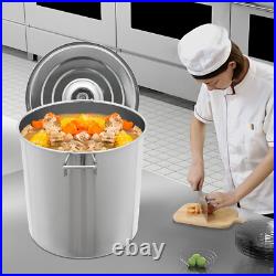 40L/42.27 Qt Stainless Steel 201 Stock Pot with Basket Cookware for Boiling