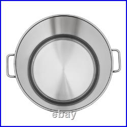 40L/42.27 Qt Stainless Steel 201 Stock Pot with Basket Cookware for Boiling