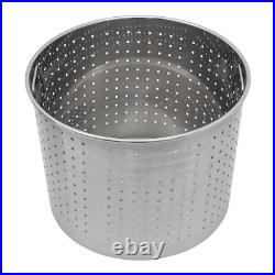 40L/42.27 Qt Stainless Steel 201 Stock Pot with Basket Cookware for Boiling