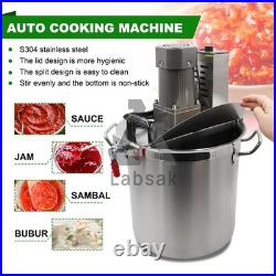 40L Automatic Sauce Stir Frying Machine With Lid Hot Pot Stockpot Electric Mixer