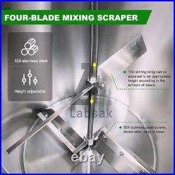 40L Automatic Sauce Stir Frying Machine With Lid Hot Pot Stockpot Electric Mixer