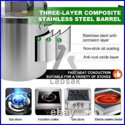 40L Automatic Sauce Stir Frying Machine With Lid Hot Pot Stockpot Electric Mixer